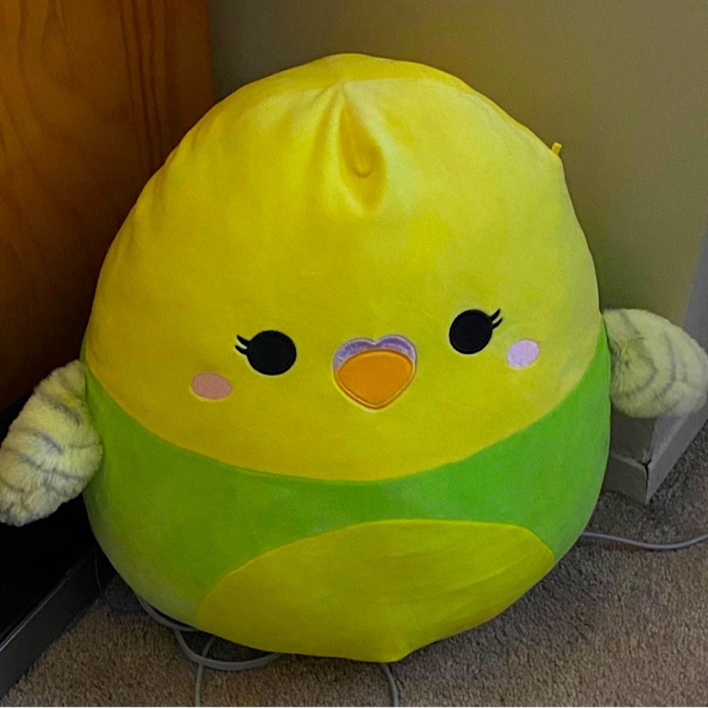 16" Nellie the Parakeet Squishmallow Plush Toy